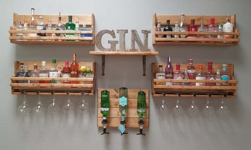 Home bar set reclaimed - bar, -reclaimed